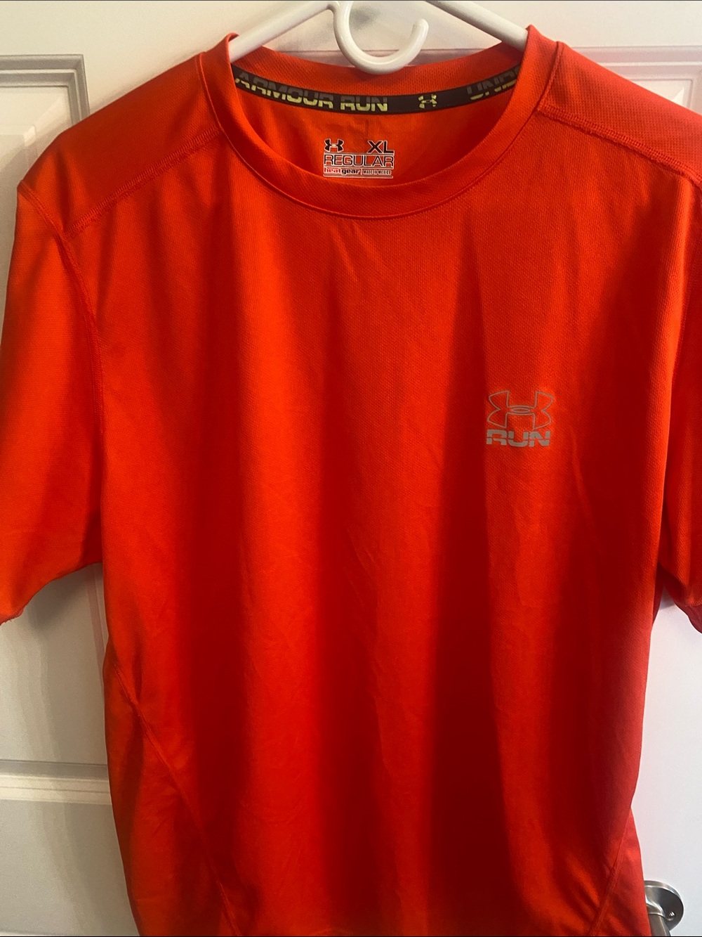 Under Armour Orange Short Sleeve Run Shirt